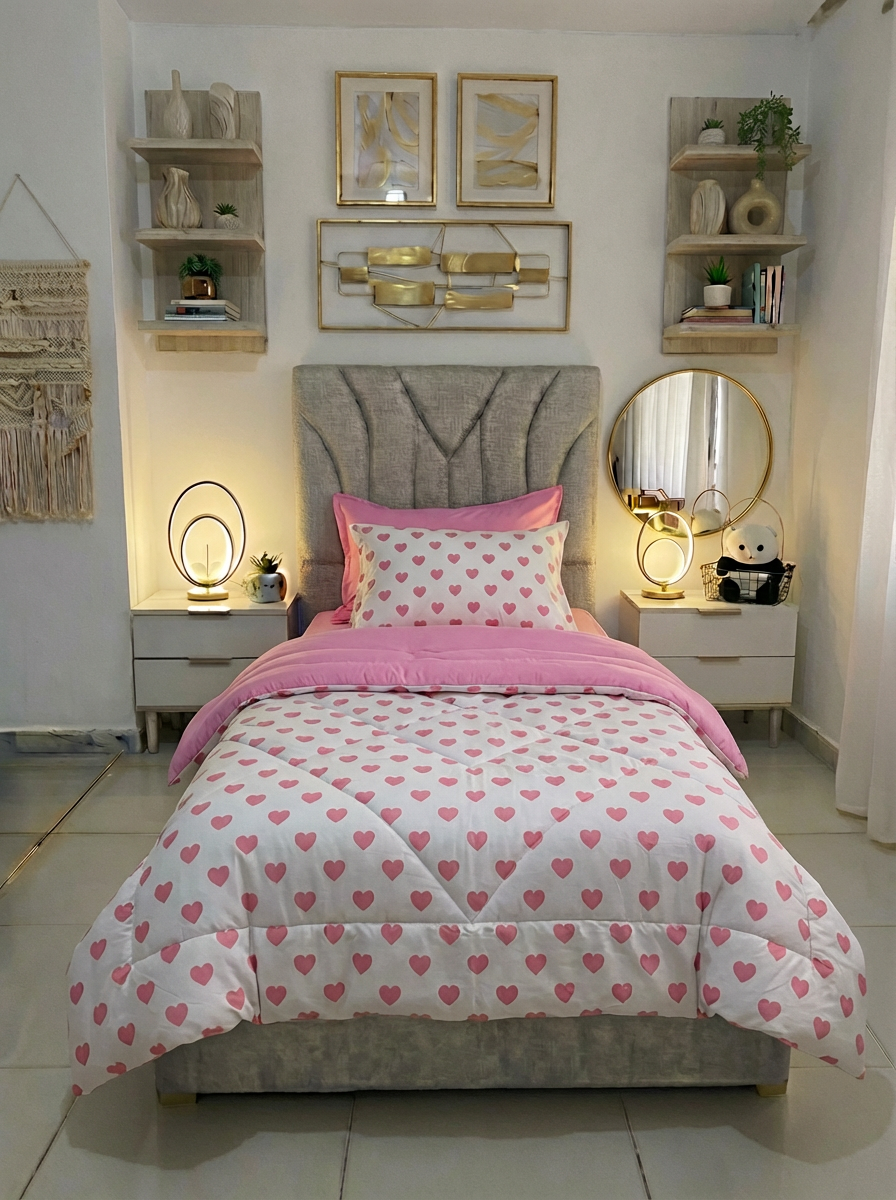 Couette Pink Heart